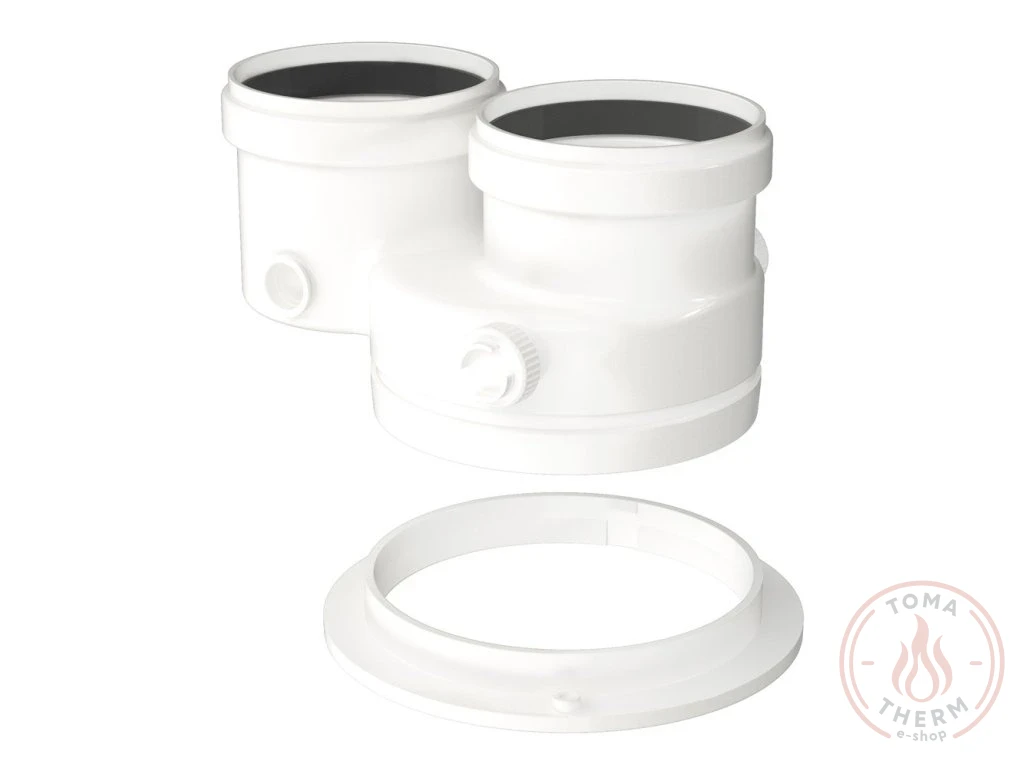 Bosch adaptér pre paralelné pripojenie DN 80/125-80/80